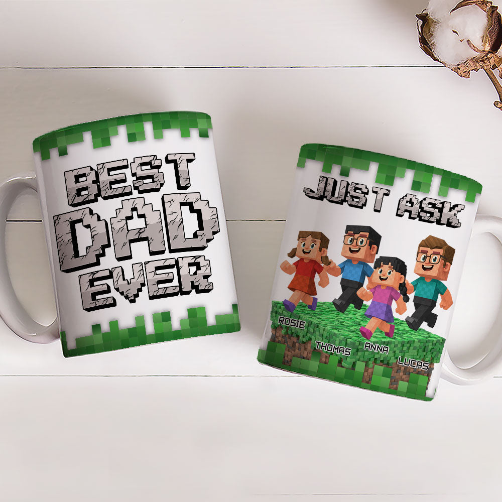 Custom Father's Day, Special Gift for Dad & Grandpa • Best Papa Ever Ever - Personalized Coffee Mug