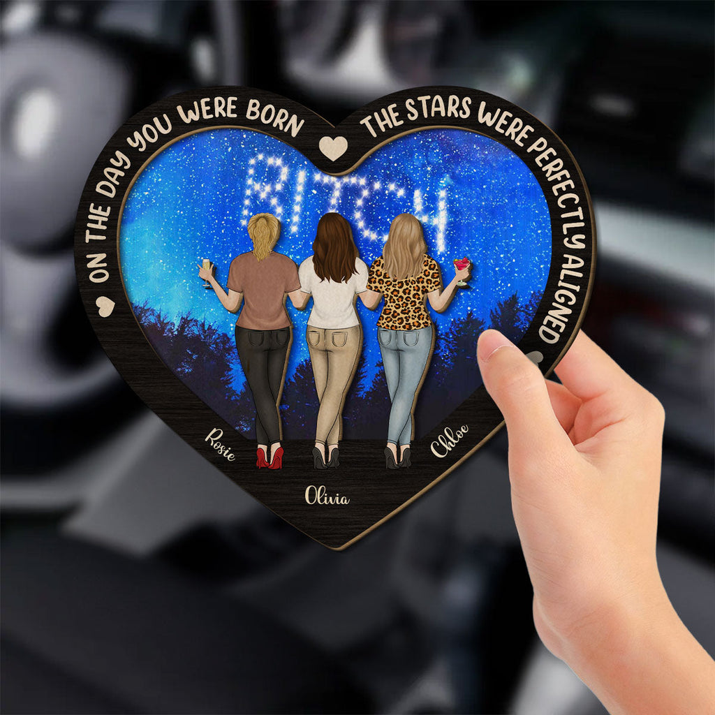 On The Day You Were Born - Personalized Car Visor Clip