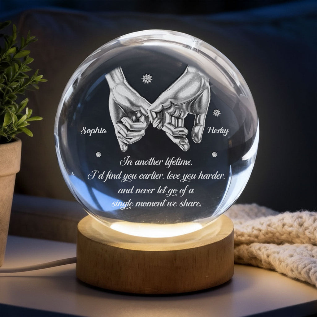 Every Single Moment - Personalized Crystal Globe Lamp