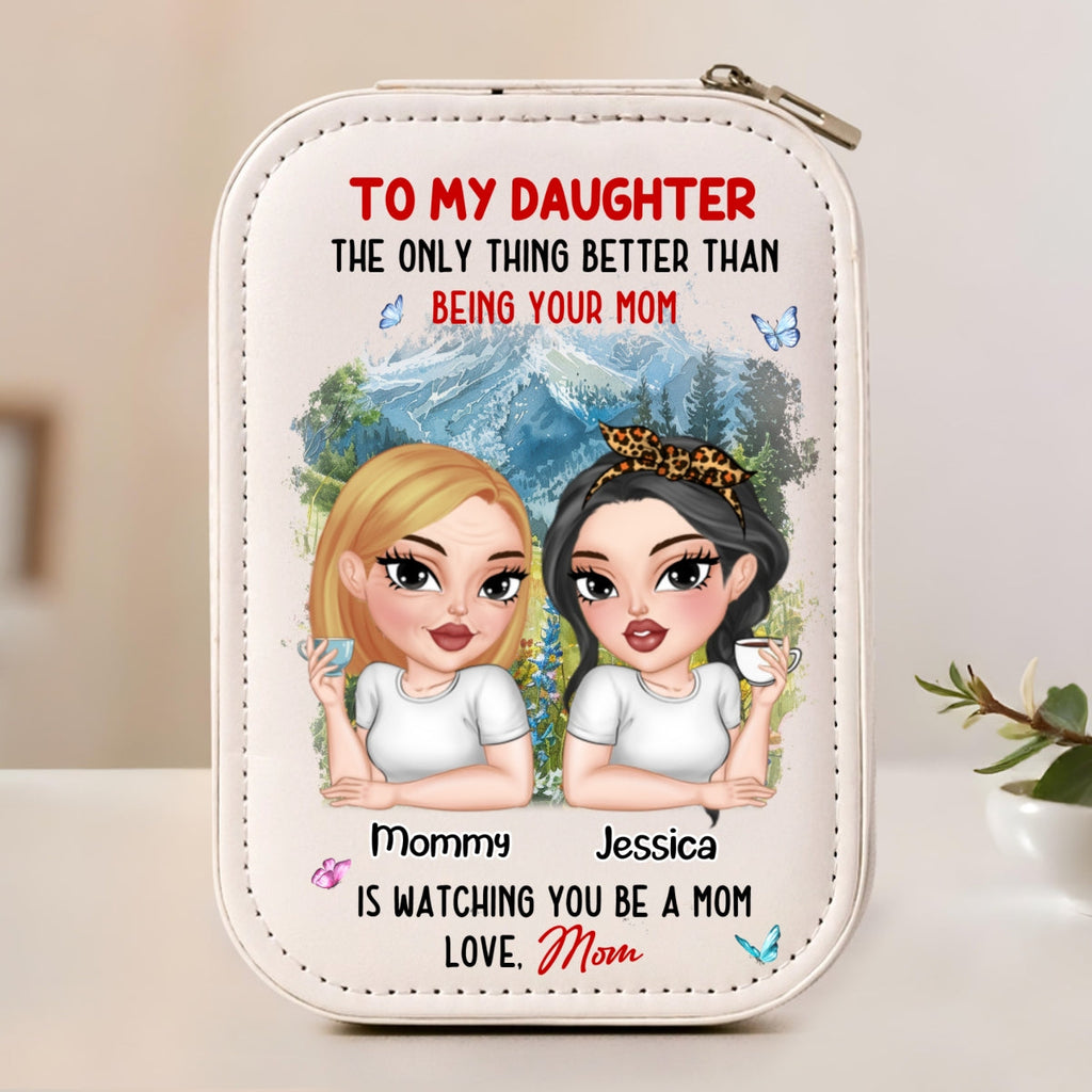 Watching You Be A Mom - Personalized Jewelry Box With LED Mirror