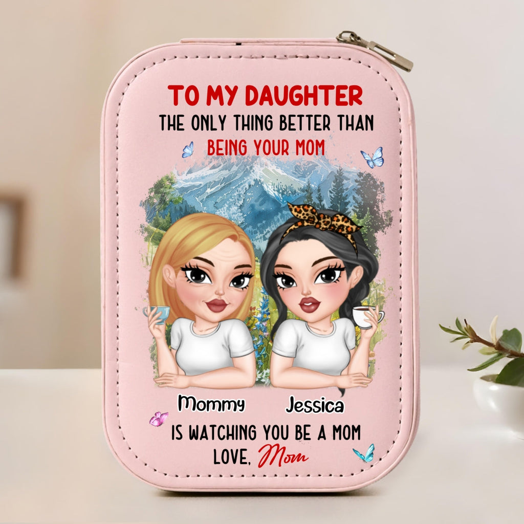 Watching You Be A Mom - Personalized Jewelry Box With LED Mirror