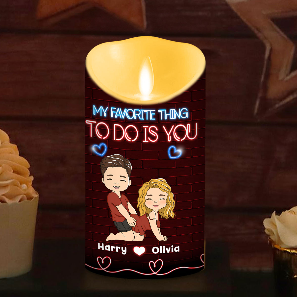 My Favorite Thing - Personalized LED Candle