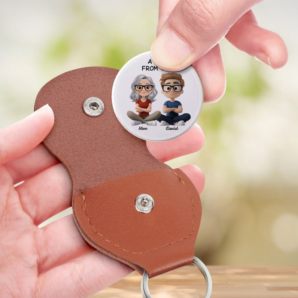 Custom Coin Keychain for Son, Father's Day Birthday Gifts • Always Choose You Mom And Son - Personalized Pocket Hug