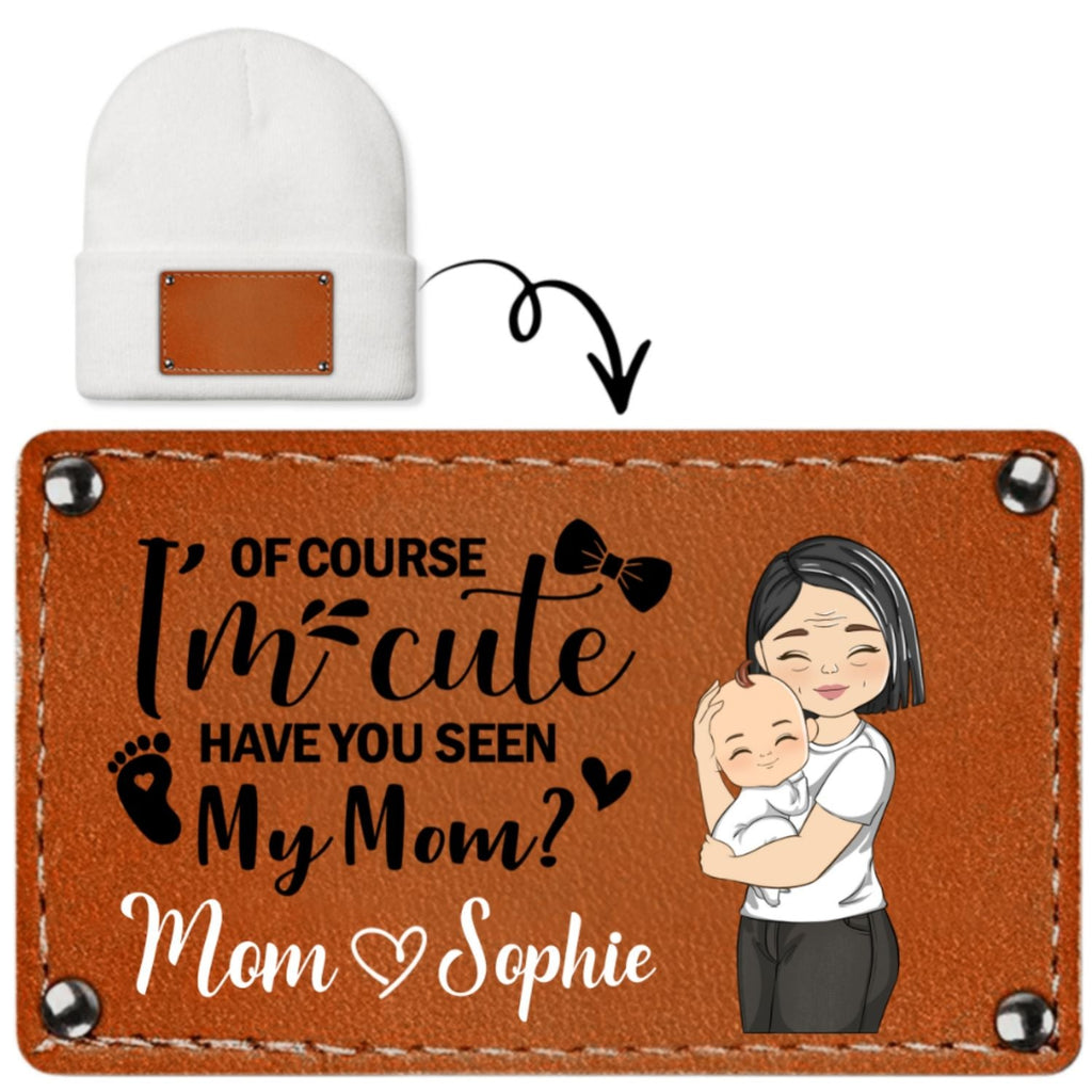 Custom Newborn Baby Beanie, Christmas Birthday Gift • The Cutest Baby - Personalized Beanie