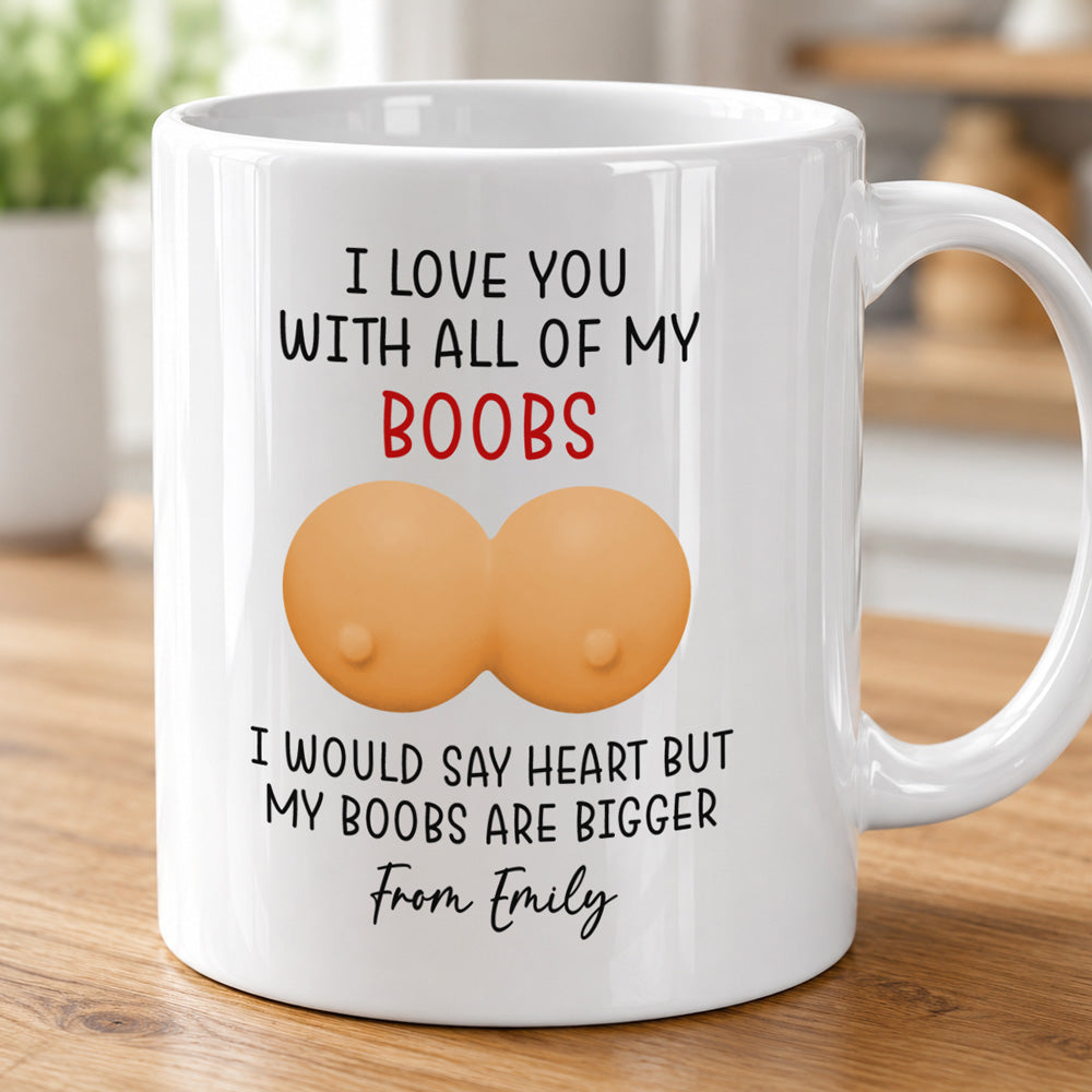 Custom Anniversary Keepsake Gifts For Couple • I Love You - Personalized Squishy Mug