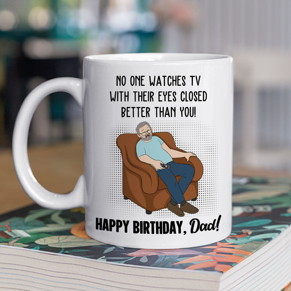 Custom Christmas & Birthday Gift for Dad • Professional Couch Napper - Personalized Coffee Mug