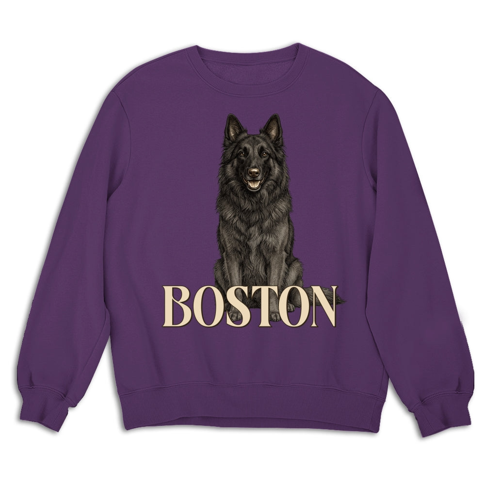 Custom Christmas & Birthday Keepsake Gift • Realistic Dog Dad - Personalized Shirt - Sweatshirt