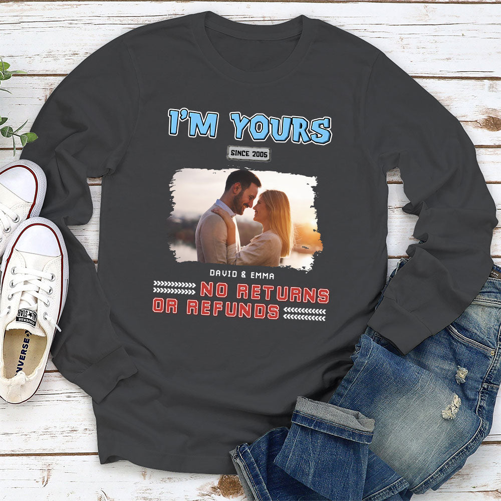 Custom Photo Christmas Anniversary Keepsake Gifts For Husband • I Am Yours Photo - Personalized Shirt