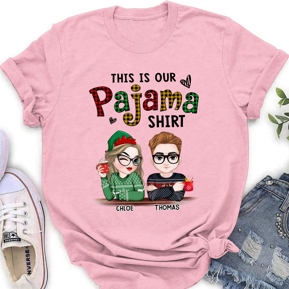 Custom Christmas & Birthday Keepsake Gift • Our Pajama - Personalized Shirt