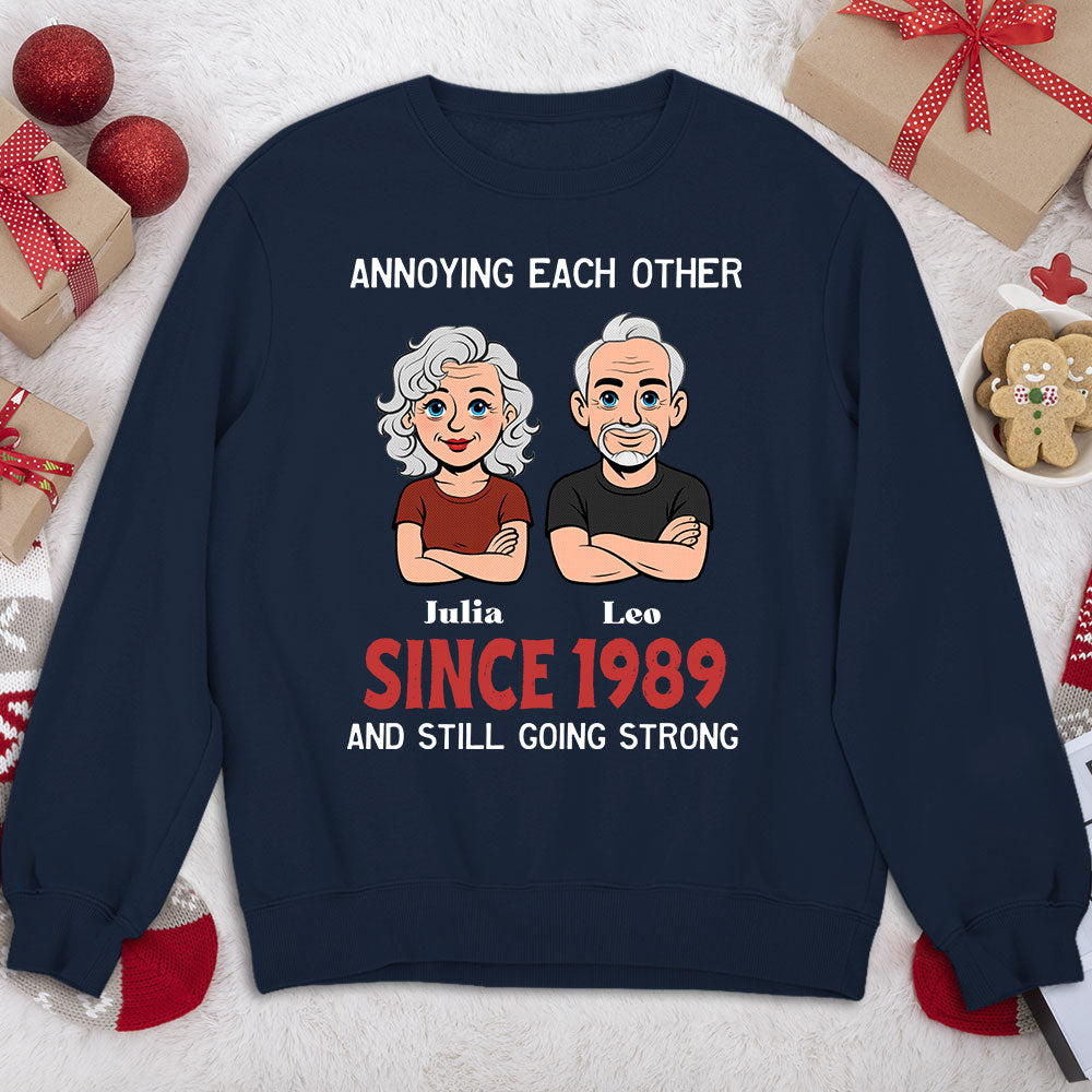 Custom Christmas Anniversary Keepsake Gifts For Husband • Together Forever Retro - Personalized Shirt