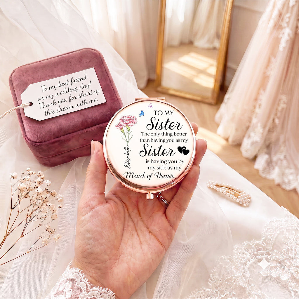 Forever Grateful To Have You - Personalized Compact Mirror