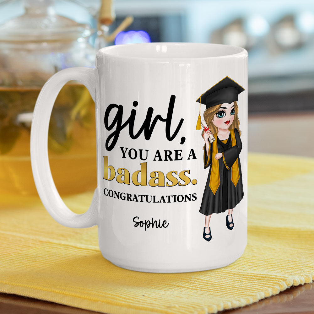 Custom Christmas & Birthday Keepsake Gift • You Are A Badass - Personalized Coffee Mug