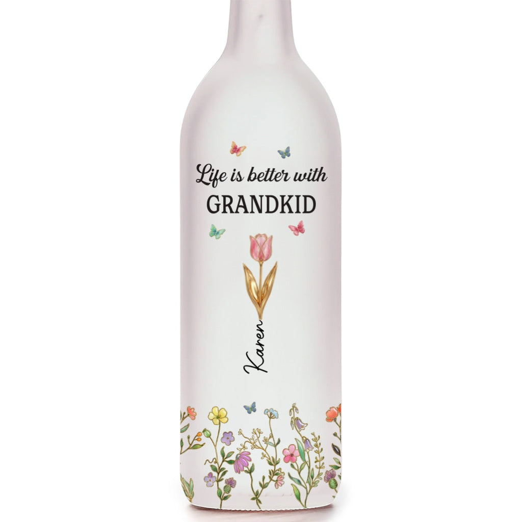 Better Life With Grandkinds - Personalized Bottle Lamp