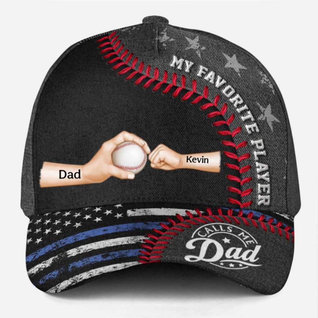 Baseball Love From My Favorite Player - Personalized Classic Cap