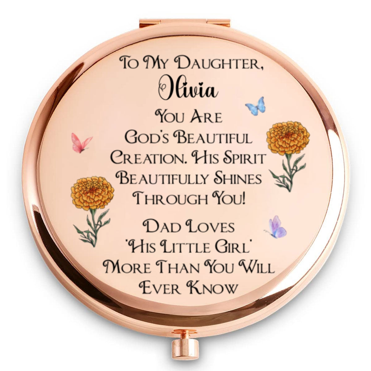 Shining Through His Spirit - Personalized Compact Mirror