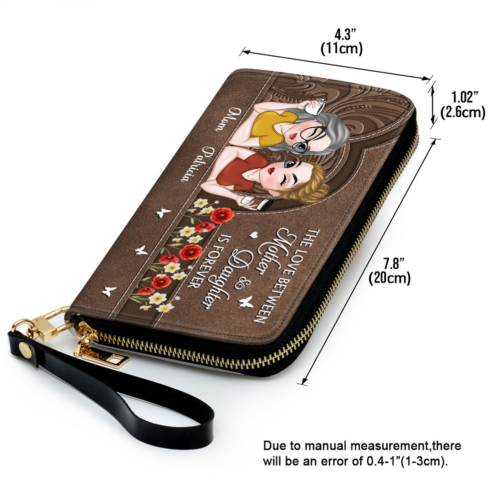 Remember I Love You Mom - Personalized Leather Wallet