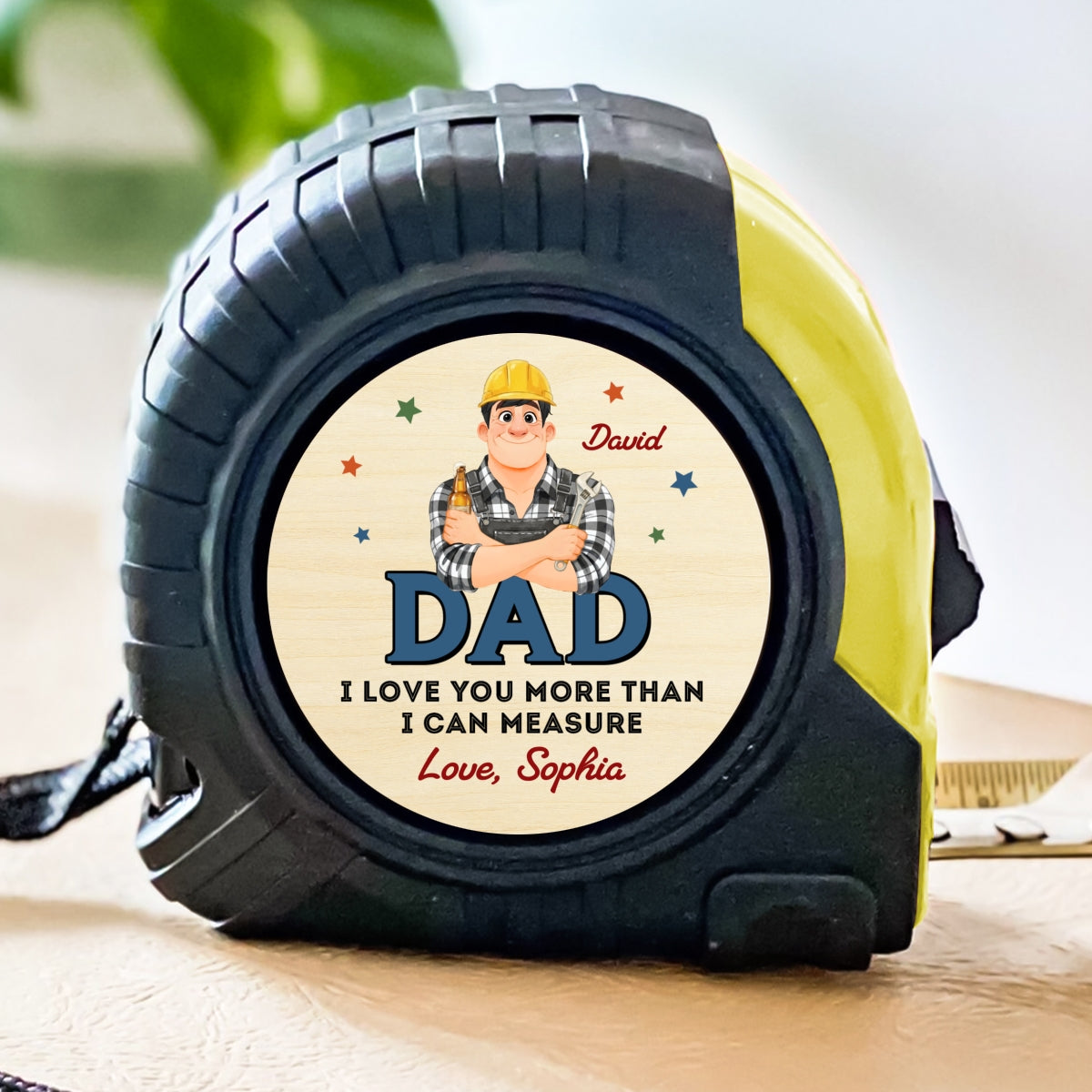 Dad Builds Better Memories - Personalized Tape Measure