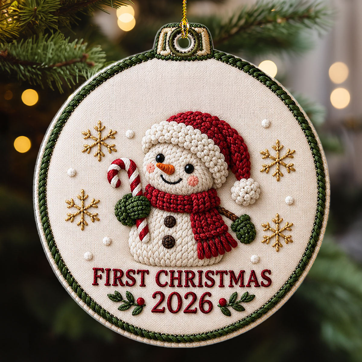 Custom Baby First Christmas Ornament for New Parents •  Little Christmas Miracle - Personalized Acrylic Ornament