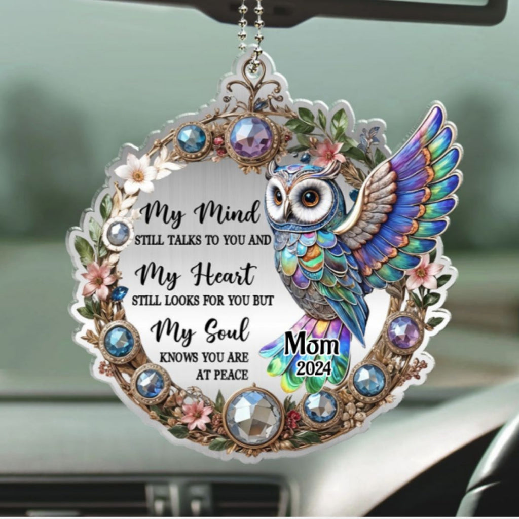 Owl My Mind My Heart My Soul - Personalized Car Ornament