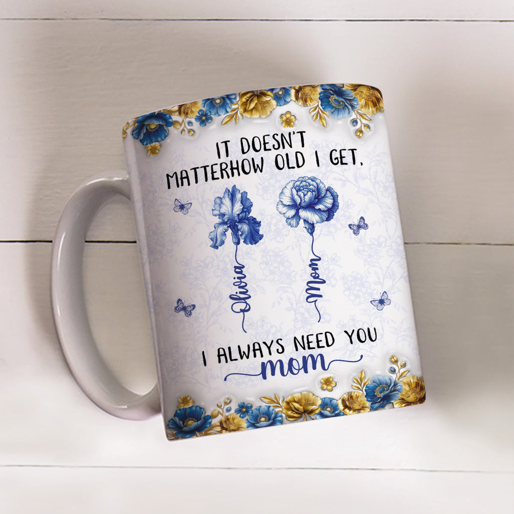 Custom Mother's Day Gift for Mom & Grandma • Always Need You Mom - Personalized Coffee Mug