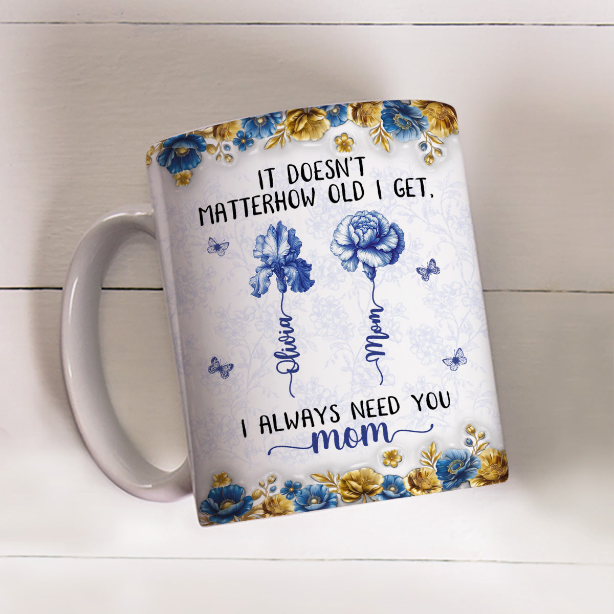 Custom Mother's Day Gift for Mom & Grandma • Always Need You Mom - Personalized Coffee Mug