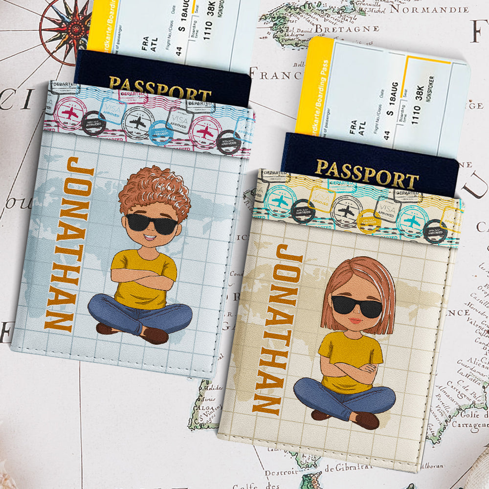 The Sky Is Calling - Personalized Couple Passport Cover