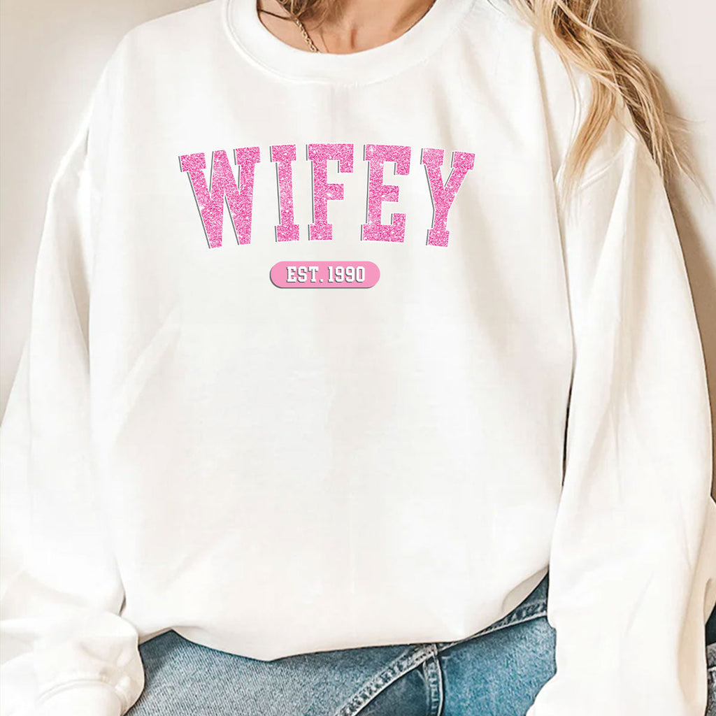 Being Wifey Est - Personalized Long Sleeve T-shirt