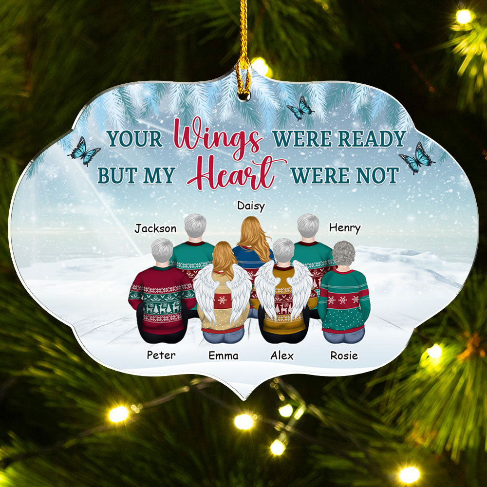 Custom Family Ornament, Christmas Gift for Family Members •  You Never Left My Heart - Personalized Acrylic Ornament