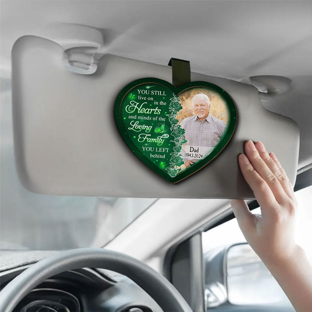 In My Heart - Personalized Car Visor Clip