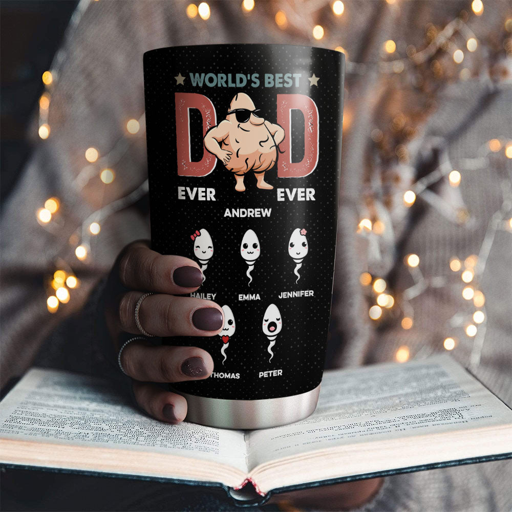 Custom Christmas Birthday Gifts For Dad • Thank You For Sharing Your DNA - Personalized Tumbler