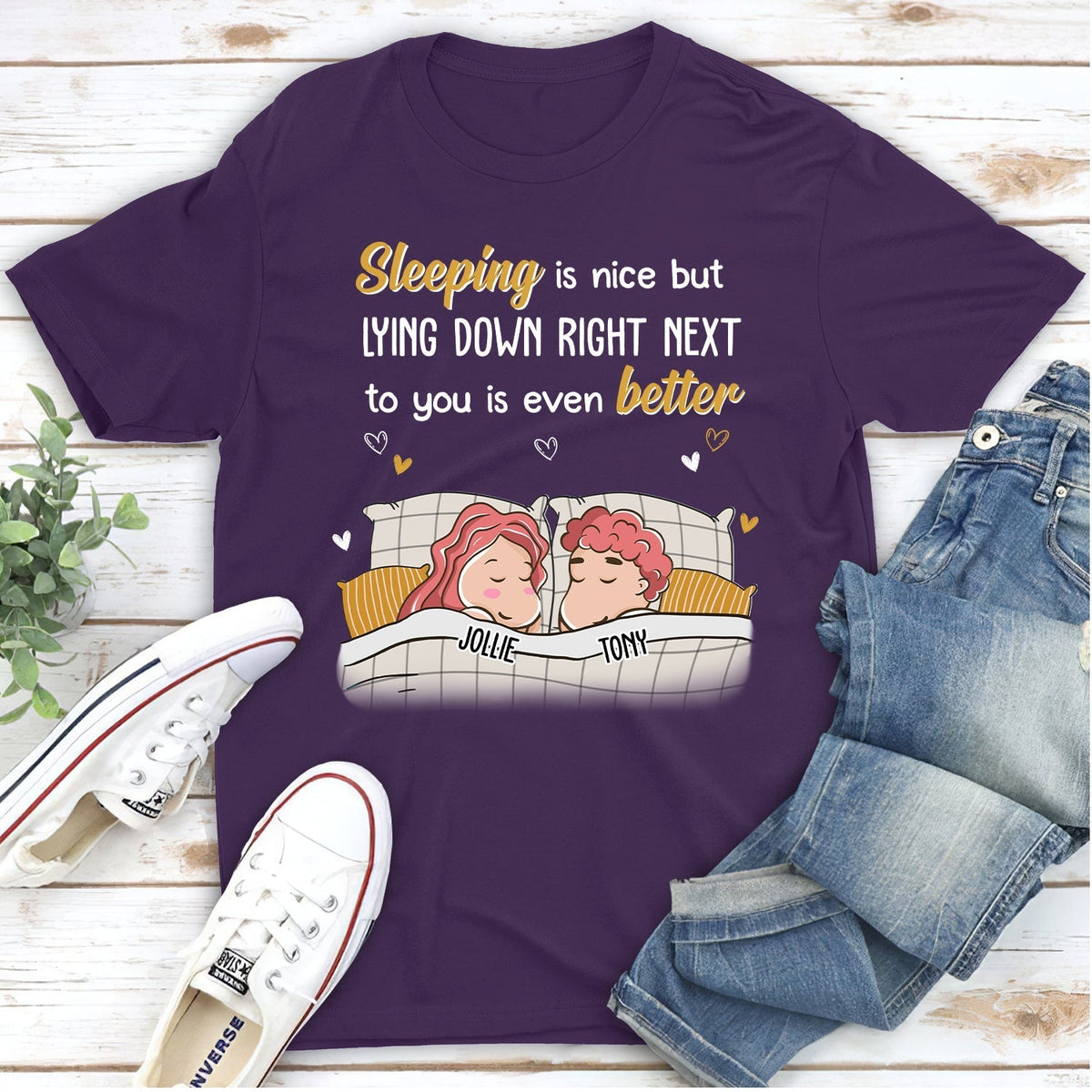 Custom Anniversary Keepsake Gifts For Couple • Even Better - Personalized Classic T-shirt