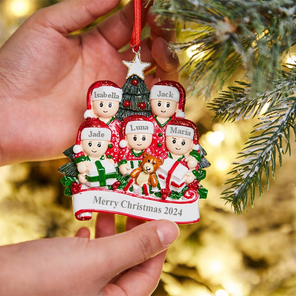 Custom Keepsake Christmas Ornament •  Merry Christmas - Personalized Resin Ornament