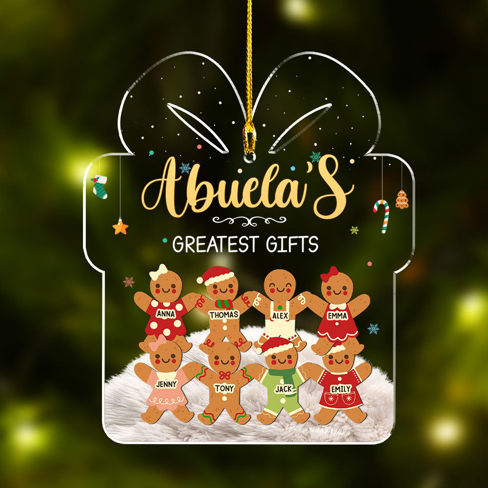 Custom Family Ornament, Christmas Gift for Family Members •  Greatest Gifts - Personalized Acrylic Ornament
