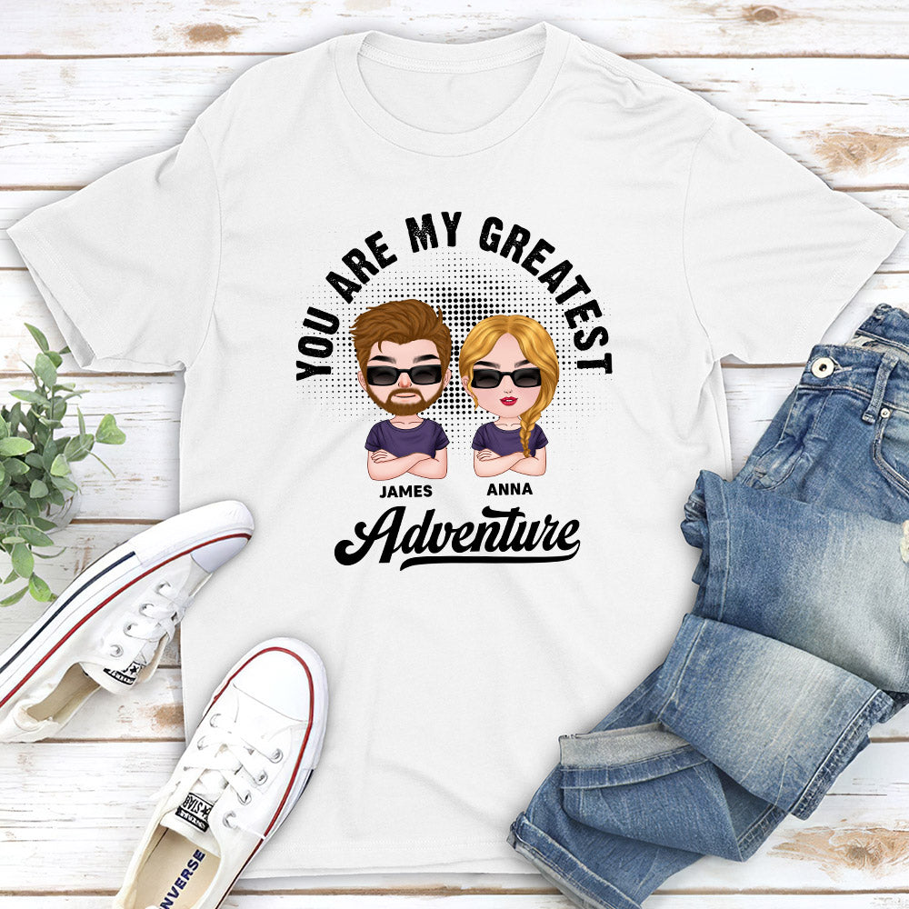 Custom Anniversary Keepsake Gifts For Couple • Greatest Adventure - Personalized Classic T-shirt