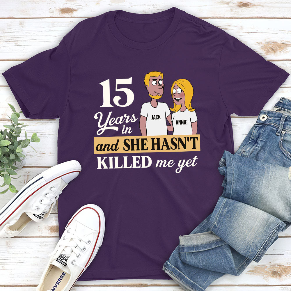 Custom Anniversary Keepsake Gifts For Couple • Years In - Personalized Classic T-shirt