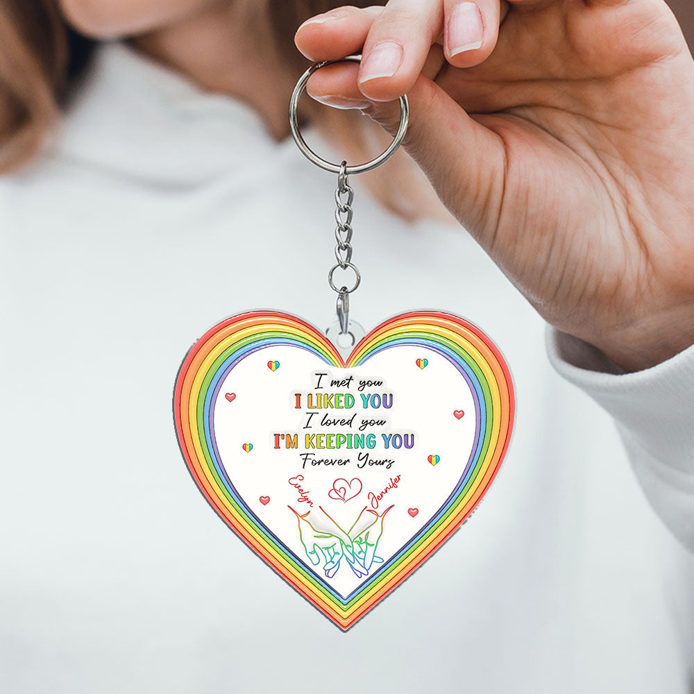 Love is Love - Personalized Acrylic Keychain