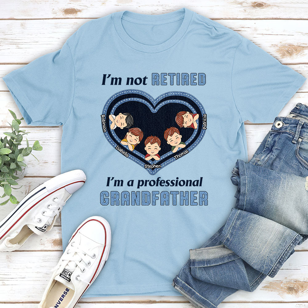 Custom Christmas & Birthday Keepsake Gift • I Am A Professional Grandpa - Personalized Shirt