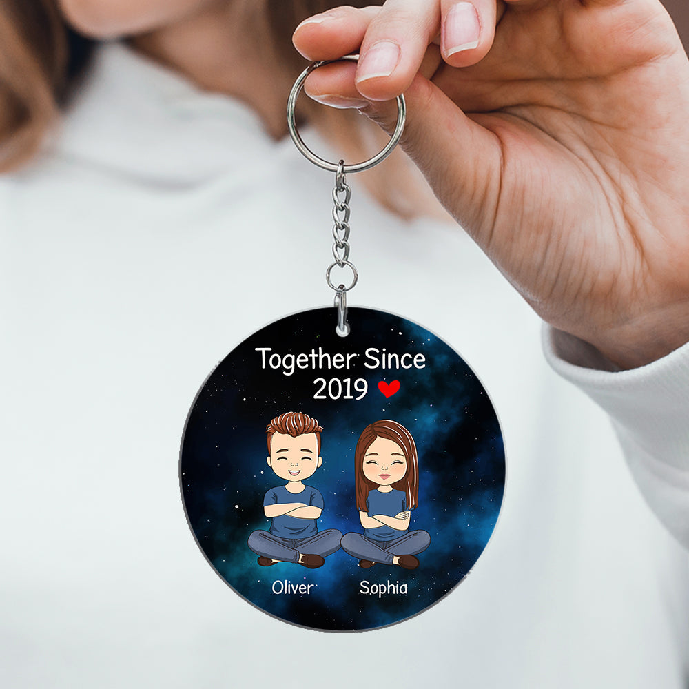 Star Map Together Since - Personalized Acrylic Keychain
