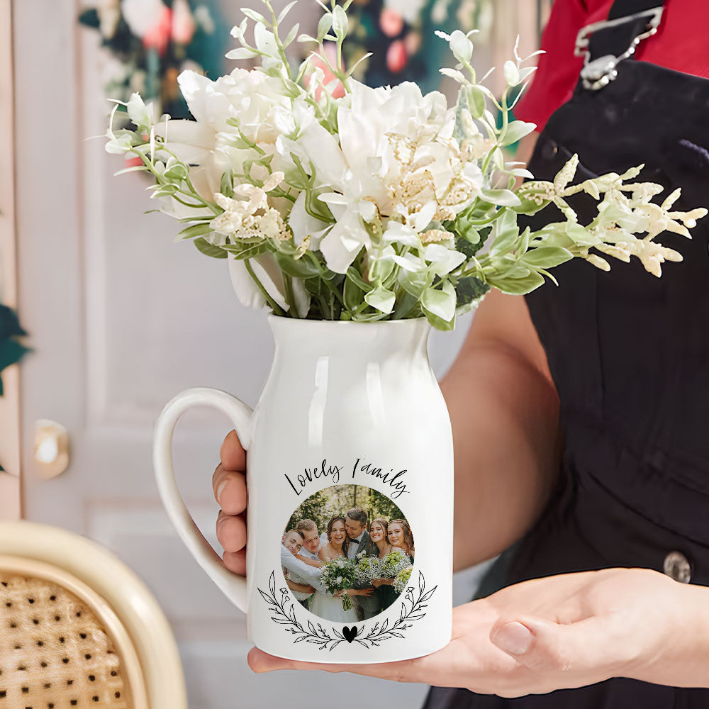 Lovely Grandma Nana Nini - Personalized Home Decor Flower Vase