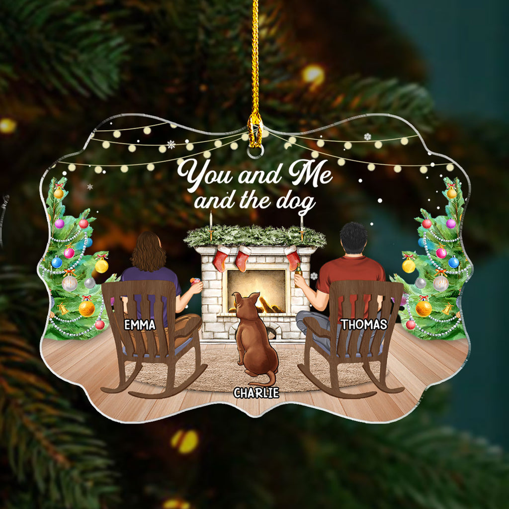 Custom Keepsake Christmas Ornament •  You And Me - Personalized Acrylic Ornament