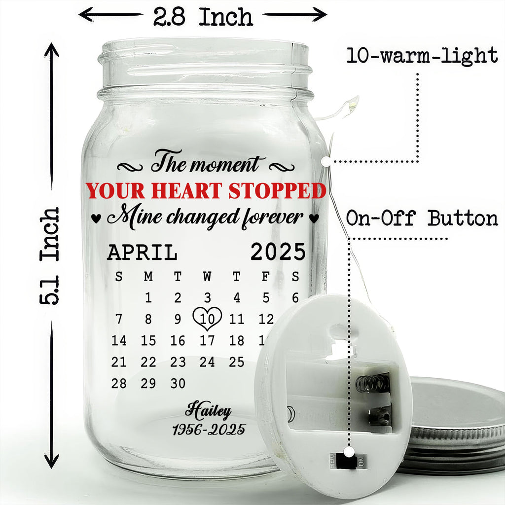 The Moment - Personalized Mason Jar Light
