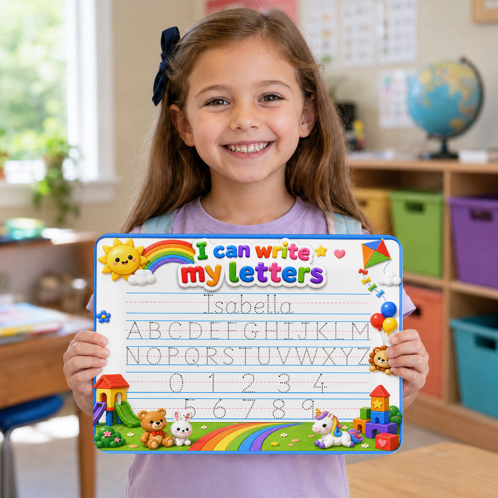 I Can Write My Letters - Personalized Acrylic Tracing Board