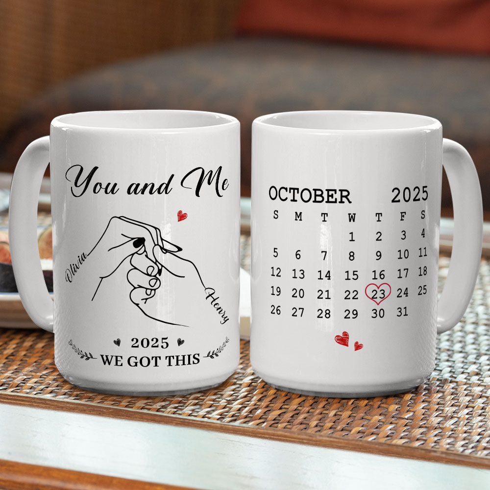 Custom Anniversary Keepsake Gifts For Couple • The Day We Chose Us - Personalized Coffee Mug