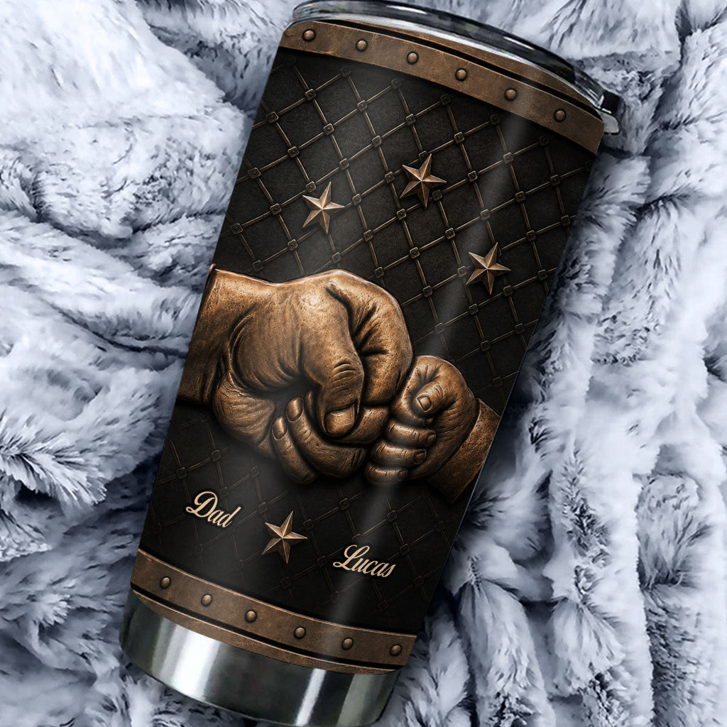 Custom Christmas Birthday Gifts For Son • Always Heart To Heart - Personalized 3D Effect Tumbler
