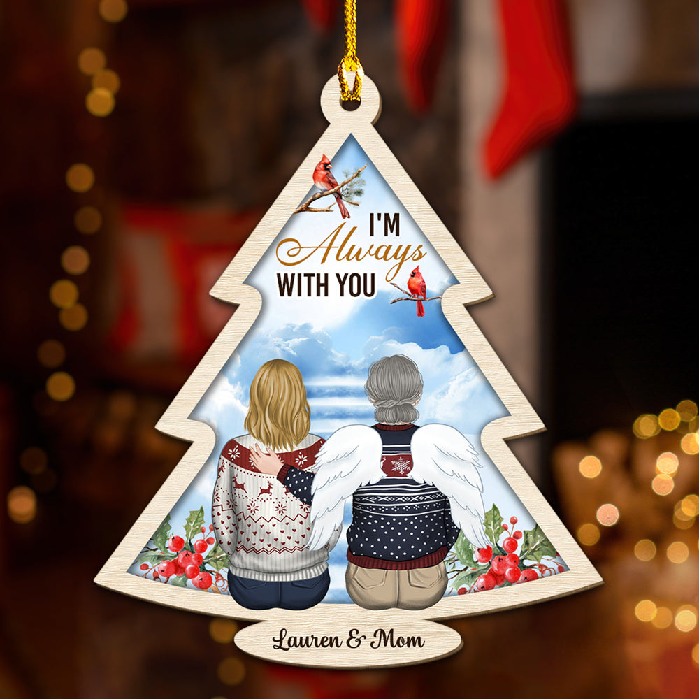 Custom Keepsake Christmas Ornament •  Forever With You - Personalized Wood Ornament
