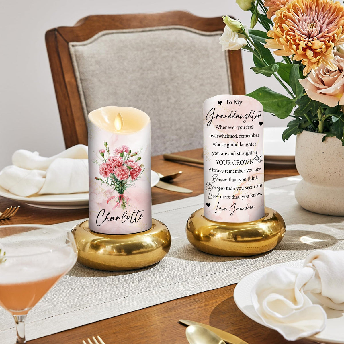 You Are Loved More Deeply - Personalized LED Candle