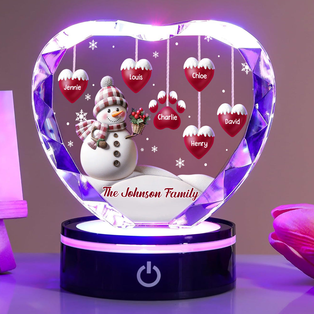 Sweet Heart - Personalized Crystal Led Light