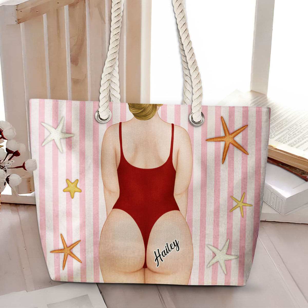 Sandy Cheeks - Personalized Beach Bag
