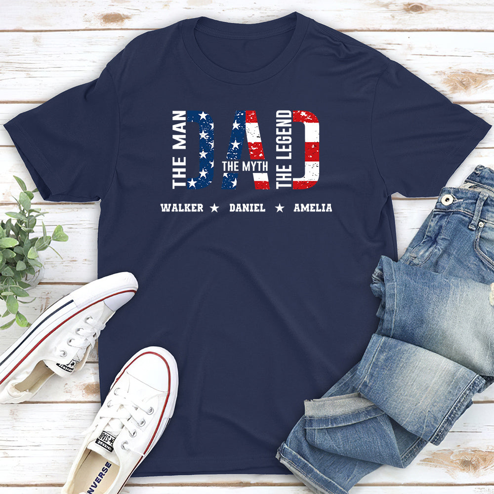 Custom Father's Day, Special Gift for Dad & Grandpa • Papa The Man The Myth - Personalized Shirt