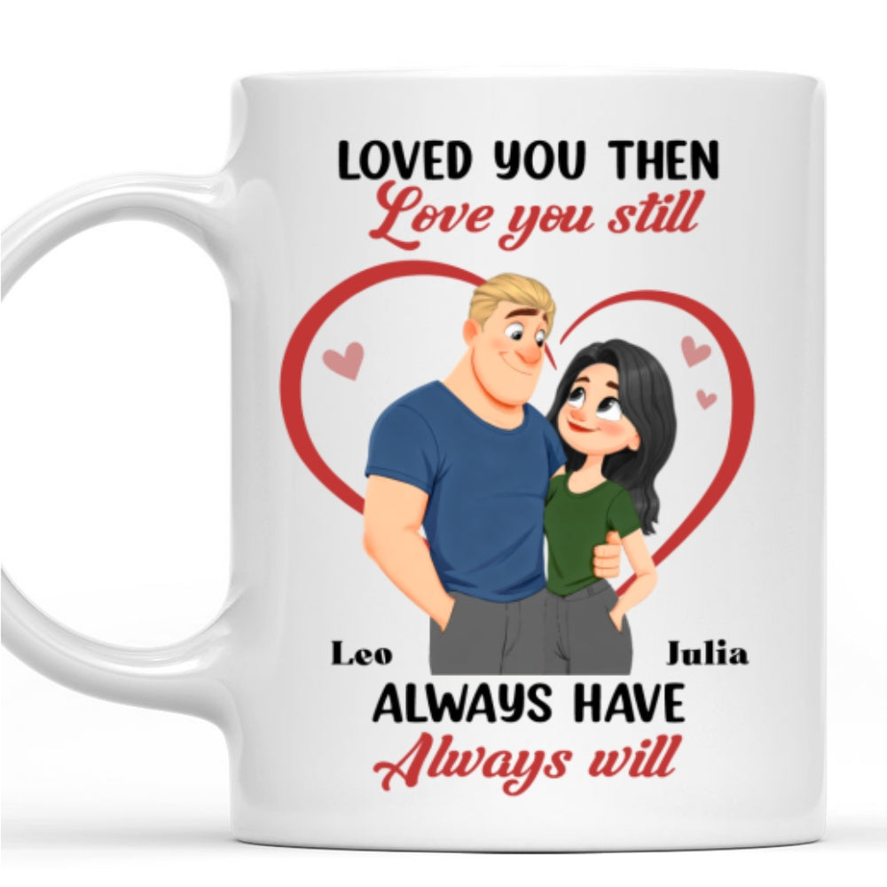 Custom Anniversary Keepsake Gifts For Couple • Loved You Then - Personalized Coffee Mug